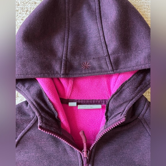 Athleta Fleece Long Zip Hoodie Jacket - Perfect for Spring! - Picture 2 of 16